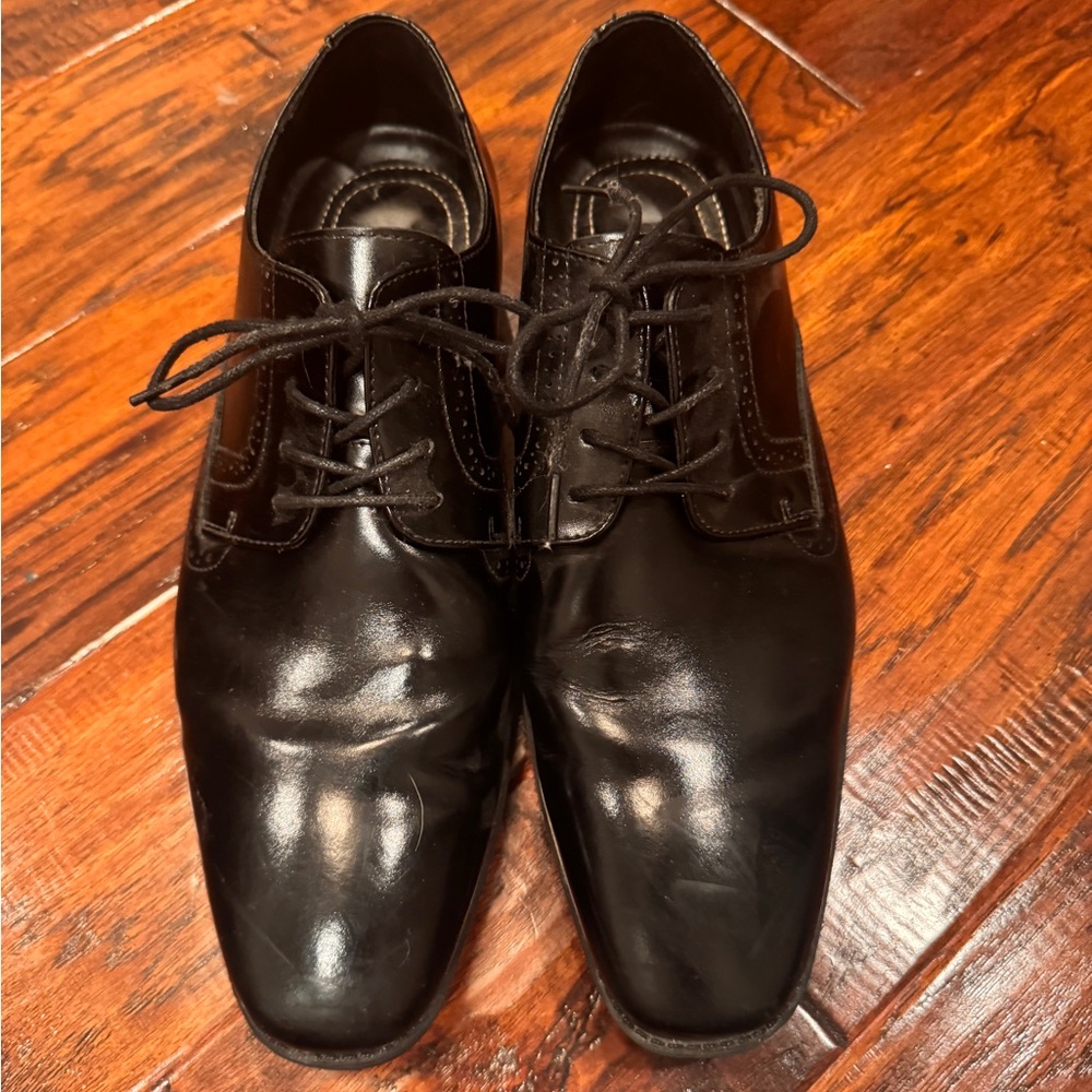 Stacy Adams Black Leather Oxfords